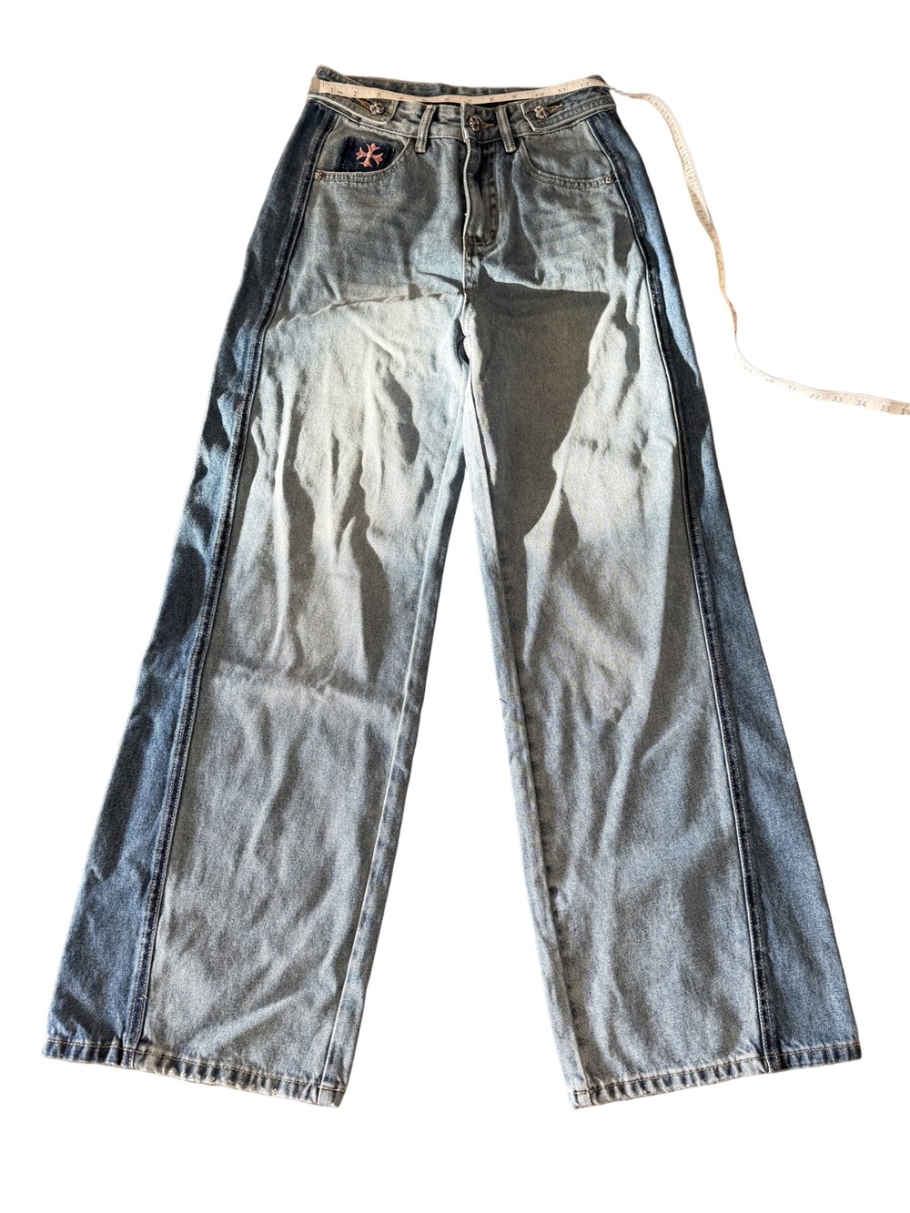 Chrome Hearts Pink Cross Jeans Boyfriend Fit